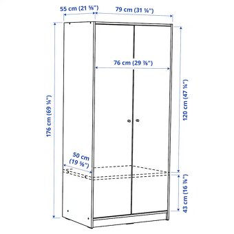 Úplne nová skriňa IKEA KLEPPSTAD - 4