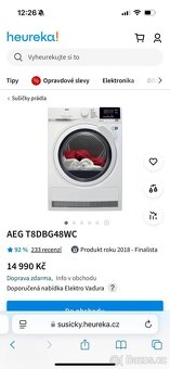 AEG T8DBG48WC 8 kg Zánovní - 4