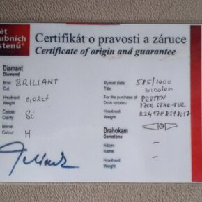 Zlatý prsten s briliantem - 4