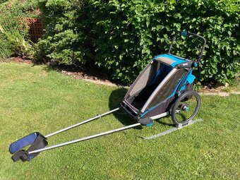 Thule chariot sport 1 včetně ski setu - 4