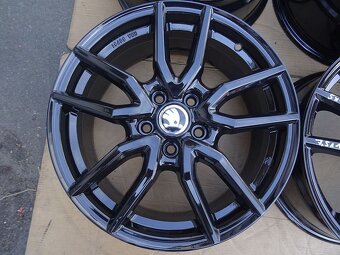 Alu disky černé na Škoda 17", 5x112, ET 52, šíře 7,5J - 4