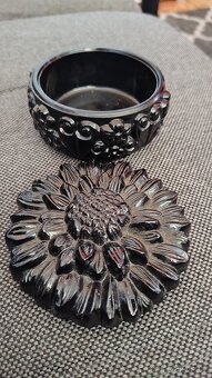 Malachitové sklo dóza - 4