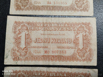 Korunové poukázky 1944 Československo - 4