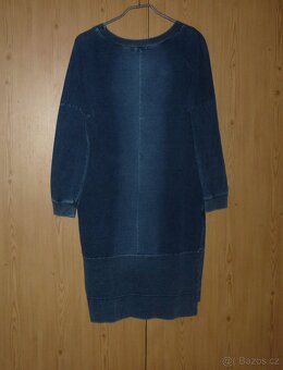 Dámské modré šaty džínového vzhledu Livili - 4