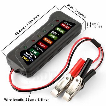 Tester autobaterie a alternátoru - 4