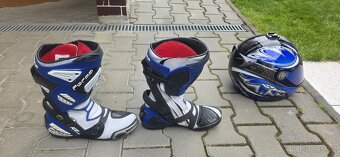 Kombinéza na motorku Dainese + přilba + rukavice + boty - 4