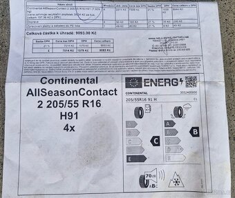 Celorocni pneu Continental 205/55 r16 - 4