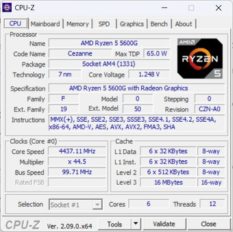 Herní PC - Ryzen 5600G, 32GB RAM, 1TB NVME, RX6700, WIN11 - 4