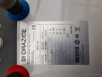 Svislý elektrický ohřívač vody Dražice TO 5.1 IN - 4