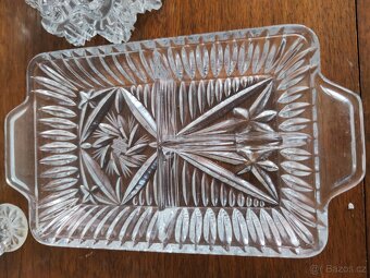 Broušené sklo vintage-ruzné - 4