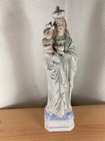 Madona s Ježíškem porcelán socha - 4