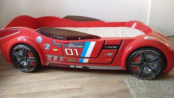 Dětská postel auto BiTurbo červená - 4