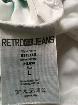 Triko značkové Retro Jeans velikost L - 4