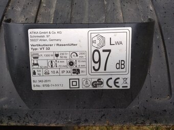 Verikutátor elektrický ATIKA VT 32 na náhradní díly - 4