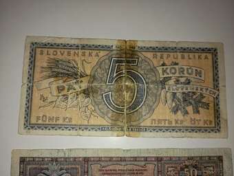 BANKOVKY 40. LÉTA, SLOVENSKO, 5-1000 KS, NEPERFOROVANÉ - 4
