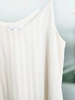 Nádherné letní smetanové šaty vel 36 - 4