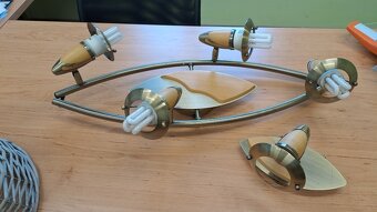 Stropní svítidla, osvětlení 5 kusů funkční - 4