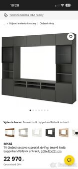 Obývací stěna Besta (IKEA) - 4