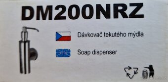 Dávkovač mýdla 200ml, nerez - 4