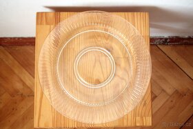 Vintage skleněný servírovací talíř (2) - 4
