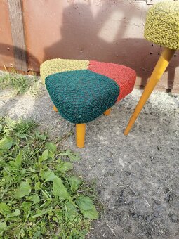 Retro taburet. - 4