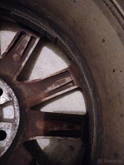 4ks alu disky orig. VW 5x112 R17 pneu na dojazd - 4
