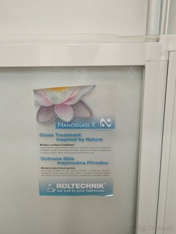Zástěna na vanu sklápěcí dvoudílná - 4