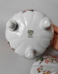 Porcelánová dóza s květinami Royal Porzellan Bavaria KPM - 4