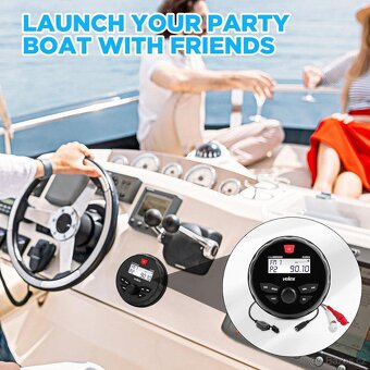 VELEX 163D autorádio voděodolné IPX6,DAB,Bluetooth,FM,USB 4x - 4