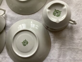 servírovací porcelánová kávová souprava - 4