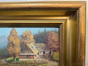 obraz Krajina s chalupou - 4