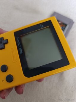 Nintendo Gameboy Pocket Yellow + Hry - 4