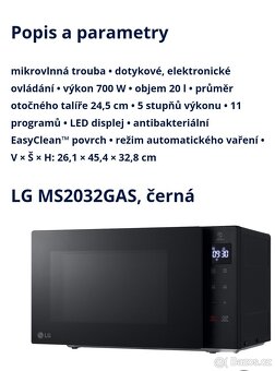 Mikrovlnná trouba LG - 4