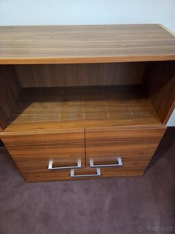 Skříň se šuplíky a poličkami DÝHA OŘECH - 4