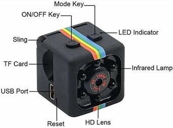 Mini kamera SQ11 s detekcí pohybu a nočním viděním - 4