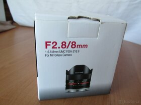 PRO CANON  M, NOVÝ Samyang  F2.8/8mm UMC fish eye II , - 4