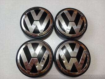 Středové krytky Vw, 56x52mm chrom logo - 4