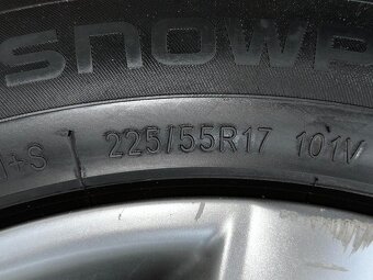 Original ALU kola Audi 17" 7,5J ET45 + zimní pneu 225/55/R1 - 4