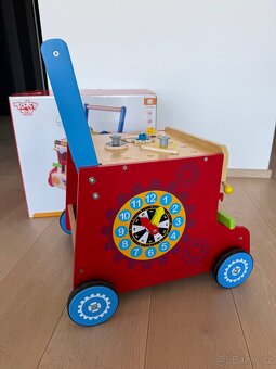 Tooky Toy - Tool Bus Chodítko a pracovní stůl - 4