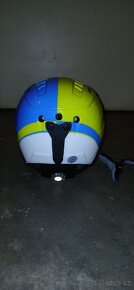 Dětská přilba na lyžování obvod 48-52cm zeleno modrá - 4