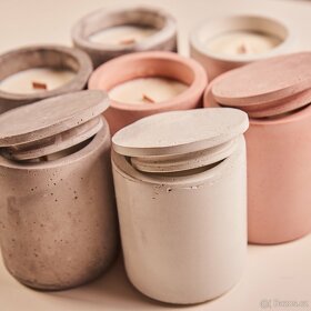 Sójové svíčky z betonu - Shade&Gray - 4