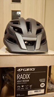 GIRO Radix Mat Metalic Black/Lime velikost M, nová - 4