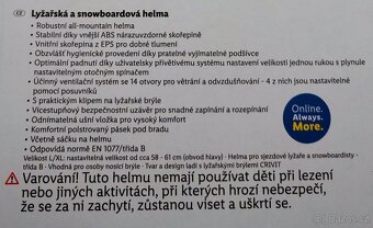 Lyžařská a snowbordová helma - 4