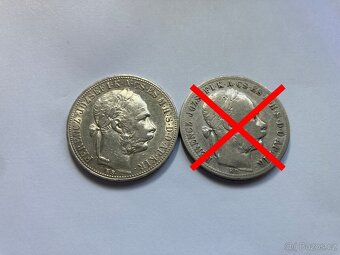 Rakúsko Uhorsko 1 zlatníky forint florint - strieborné mince - 4