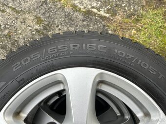 Alu kola R16 5x120 VW Transporter T5 + zimní pneu 205/65/16C - 4