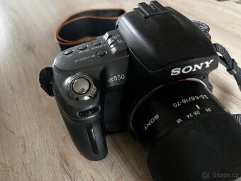 Zrcadlovka SONY Alpha A550 a kit objektiv 18-70 - 4