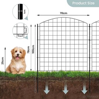 WOLTU jezírkový plot, zahradní plot - 4