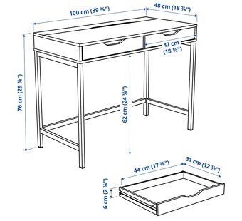 Psací stůl Alex Ikea - 4