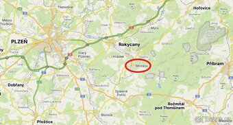 Stavební pozemek 1479m2 - Mirošov u Rokycan - 4