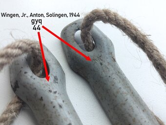 Německé ocelové stanové kolíky a tyč gyq44 1944 Wehrmacht WH - 4